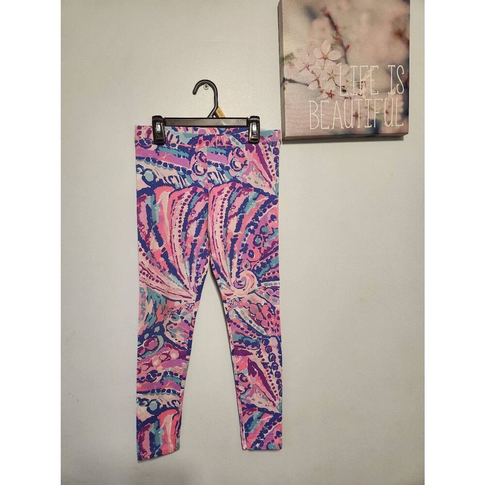 Lilly Pulitzer Colony Coral Leggings. Size XL (12-14)